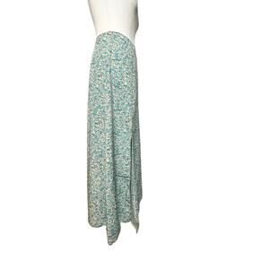 Green floral maxi skirt Size S
